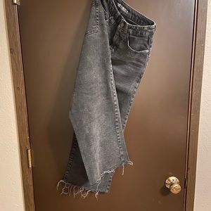 Wild Fable high waist wide leg black denim jeans